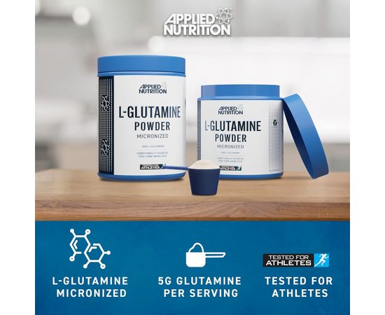 Applied Nutrition L-Glutamine Powder 250 g, image , зображення 7
