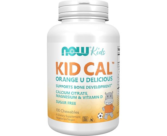 NOW Kid Cal 100 Chewables, image 