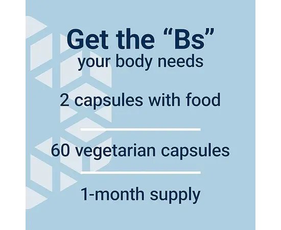 Life Extension BioActive Complete B-Complex 60 caps, image , зображення 5
