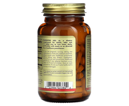 Solgar Vitamin C 500 mg with Rose Hips 100 tabs, image , зображення 3