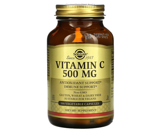Solgar Vitamin C 500 mg 100 caps, Solgar Vitamin C 500 mg 100 caps  в интернет магазине Mega Mass