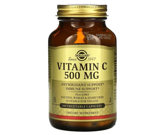 Solgar Vitamin C 500 mg 100 caps, image 