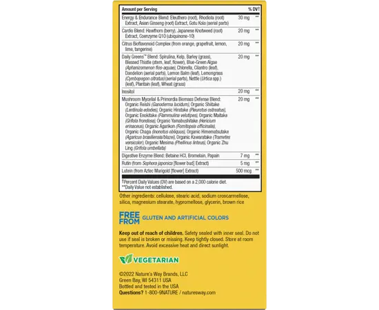 Nature's Way Alive Men's Ultra Potency Complete Multivitamin 60 tabs, Nature's Way Alive Men's Ultra Potency Complete Multivitamin 60 tabs , изображение 4 в интернет магазине Mega Mass