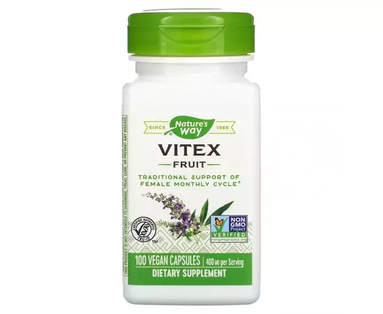 Nature's Way Vitex 400 mg 100 caps, image 