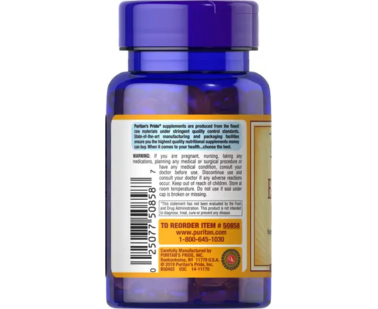 Puritan's Pride E-180 mg (400 IU) 50 softgels, Фасування: 50 softgels, Коцентрація: 180 mcg, image , зображення 3