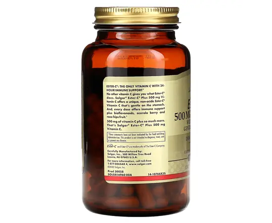 Solgar Ester-C 500 mg 90 caps, Solgar Ester-C 500 mg 90 caps , изображение 4 в интернет магазине Mega Mass