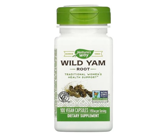Nature's Way Wild Yam Root 100 caps, image 