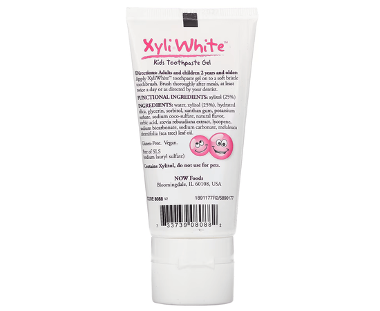 NOW Kids Xyliwhite Toothpaste Bubblegum (85 g), image , зображення 2