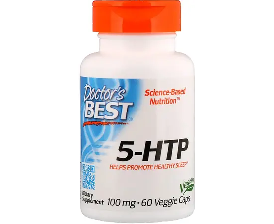 Doctor's Best 5-HTP 100 mg 60 veg caps, Doctor's Best 5-HTP 100 mg 60 veg caps , изображение 3 в интернет магазине Mega Mass