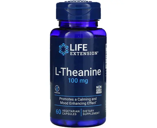 Life Extension L-Theanine 100 mg 60 caps, Life Extension L-Theanine 100 mg 60 caps  в интернет магазине Mega Mass