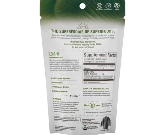 OM Reishi Mushroom Power 100 g, image , зображення 2