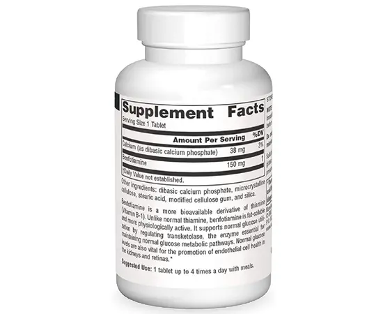 Source Naturals Benfotiamine 30 tabs, Source Naturals Benfotiamine 30 tabs , изображение 2 в интернет магазине Mega Mass