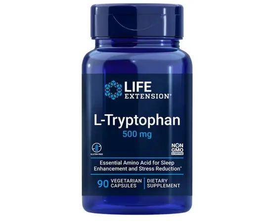 Life Extension L-Tryptophan 500 mg 90 caps, image 