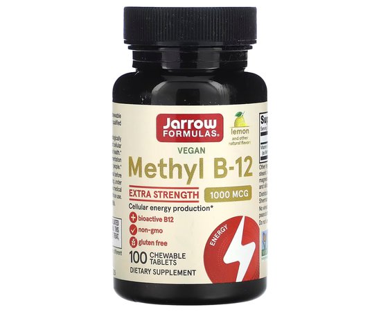 Jarrow Methyl-B12 1000 mcg Lemon 100 tabs, image 
