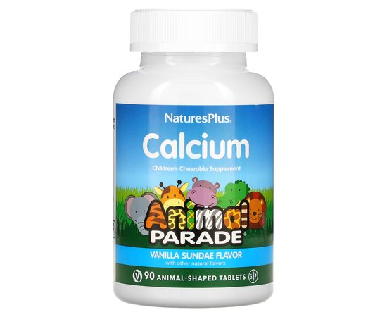 Nature's Plus Animal Parade Calcium Vanilla 90 tabs, image 