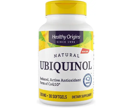 Healthy Origins Ubiquinol 200 mg 30 softgels, image 