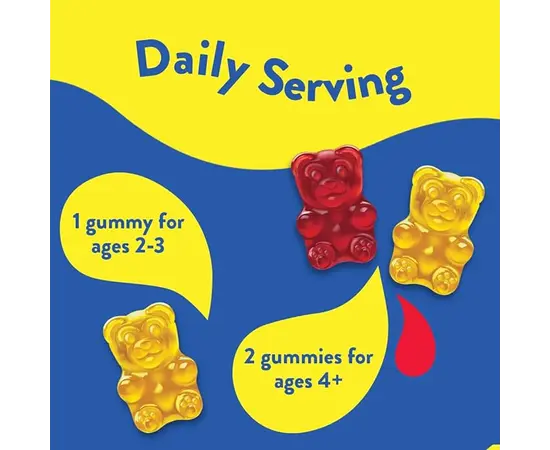 Lil Critters Gummy Vites Daily Multivitamin 70 Gummies, Lil Critters Gummy Vites Daily Multivitamin 70 Gummies , изображение 4 в интернет магазине Mega Mass