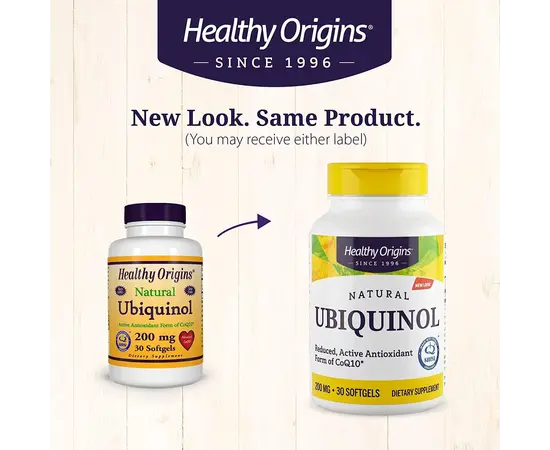 Healthy Origins Ubiquinol 200 mg 30 softgels, image , зображення 5