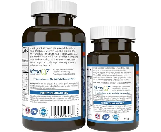 Carlson Elite Omega 3 plus D&K 700 mg 60 +30 softgels, Carlson Elite Omega 3 plus D&K 700 mg 60 +30 softgels , изображение 3 в интернет магазине Mega Mass