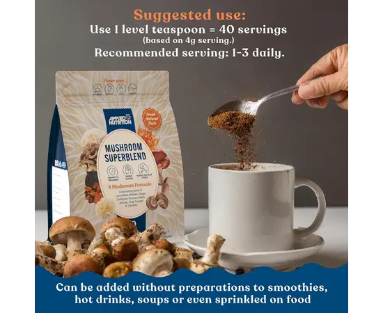 Applied Nutrition Mushroom Superblend 160 g, image , зображення 4