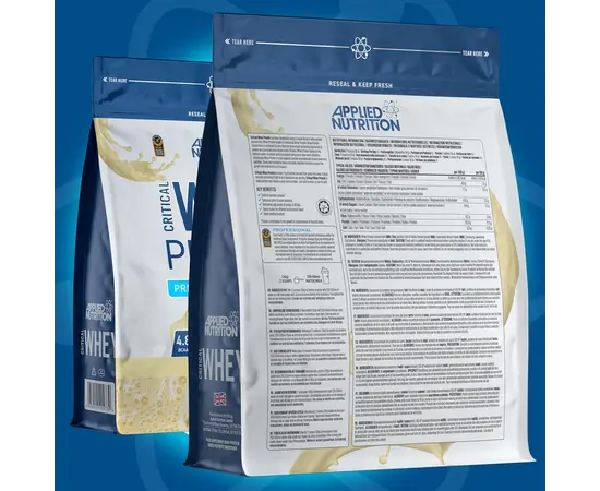 Applied Nutrition Critical Whey 450 g, Фасовка: 450 g, Вкусы: Vanilla Ice Cream / Ванильное Мороженое, Applied Nutrition Critical Whey 450 g, Фасовка: 450 g, Вкусы: Vanilla Ice Cream / Ванильное Мороженое , изображение 2 в интернет магазине Mega Mass