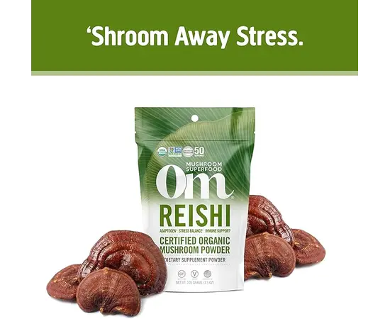 OM Reishi Mushroom Power 100 g, image , зображення 4