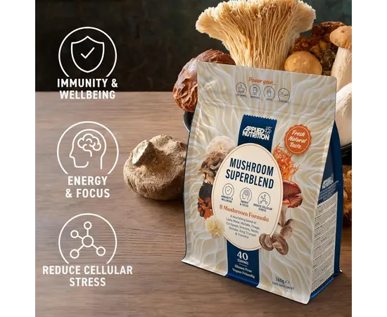 Applied Nutrition Mushroom Superblend 160 g, image , зображення 5