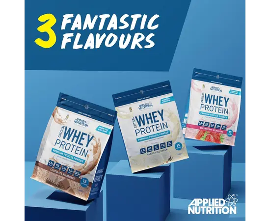 Applied Nutrition Critical Whey 450 g, Фасовка: 450 g, Вкусы: Vanilla Ice Cream / Ванильное Мороженое, Applied Nutrition Critical Whey 450 g, Фасовка: 450 g, Вкусы: Vanilla Ice Cream / Ванильное Мороженое , изображение 3 в интернет магазине Mega Mass