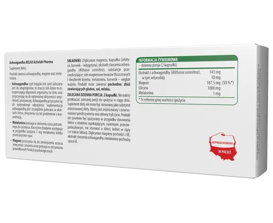 Activlab Pharma Ashwagandha Relax 60 caps, Activlab Pharma Ashwagandha Relax 60 caps , изображение 2 в интернет магазине Mega Mass