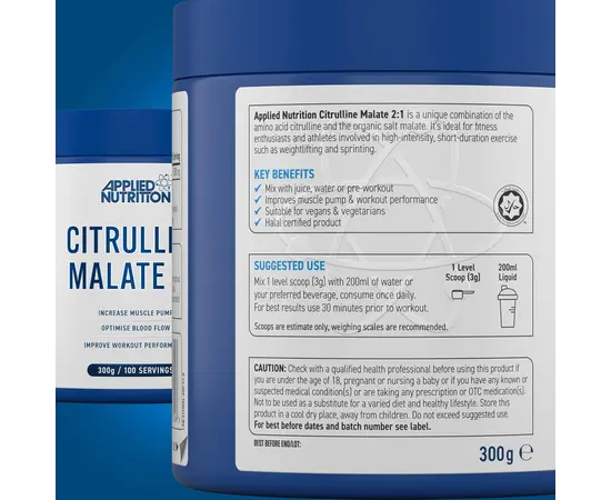 Applied Nutrition Citrulline Malate 2:1 300 g, image , зображення 4