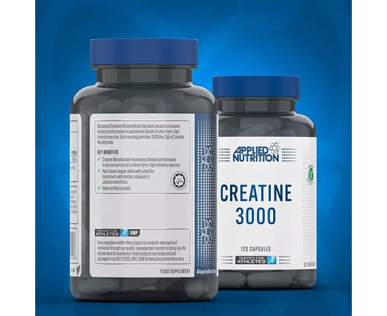 Applied Nutrition Creatine 3000 mg 120 caps, image , зображення 2