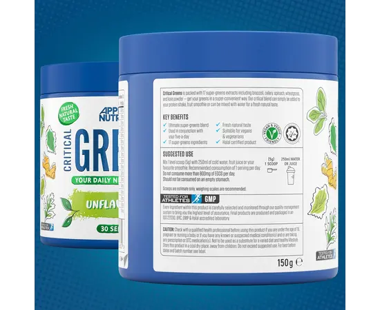 Applied Nutrition Critical Greens 150 g, Applied Nutrition Critical Greens 150 g , изображение 4 в интернет магазине Mega Mass
