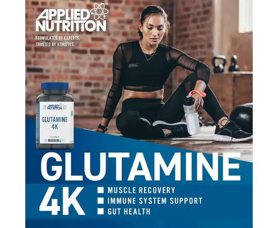 Applied Nutrition Glutamine 4K 120 caps, image , зображення 4