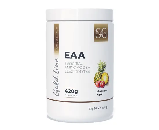 Sport Generation Gold Line EAA + Electrolytes 420 g, Фасовка: 420 g, Вкус: Pineapple Apple / Ананас Яблоко, Sport Generation Gold Line EAA + Electrolytes 420 g, Фасовка: 420 g, Вкус: Pineapple Apple / Ананас Яблоко  в интернет магазине Mega Mass