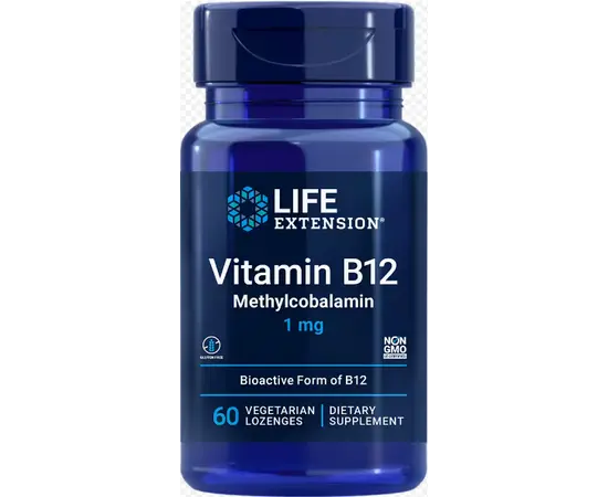 Life Extension B12 1 mg 60 lozenges, Life Extension B12 1 mg 60 lozenges  в интернет магазине Mega Mass