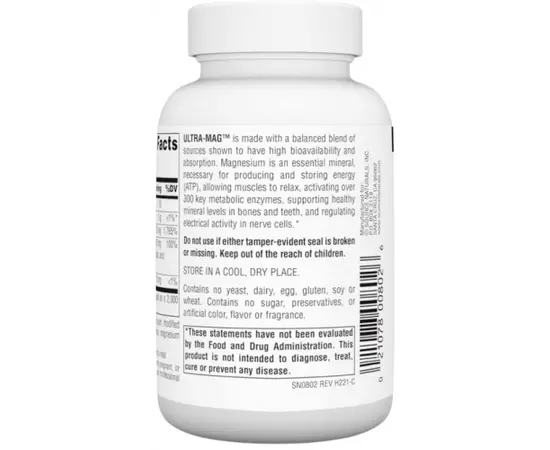 Source Naturals Ultra Mag 60 tabs, Фасування: 60 tabs, image , зображення 3
