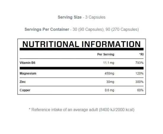 MyProtein Zinc Magnesium 90 caps, image , зображення 2