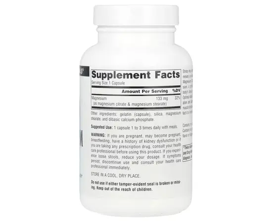 Source Naturals Magnesium Citrate 133 mg 90 caps, image , зображення 2