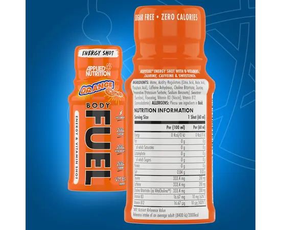 Applied Nutrition Body Fuel Shot 60 ml, Фасування: 60 ml, Смак: Orange / Апельсин, image , зображення 4