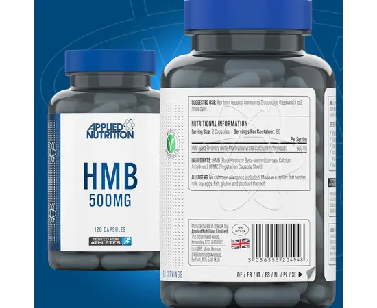 Applied Nutrition HMB 500 mg 120 caps, Applied Nutrition HMB 500 mg 120 caps , изображение 2 в интернет магазине Mega Mass