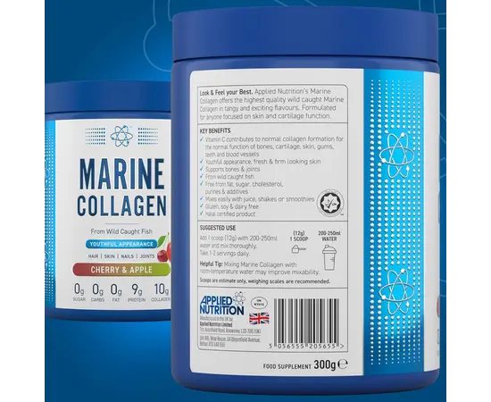 Applied Nutrition Marine Collagen 300 g, Фасовка: 300 g, Вкусы: Cherry Apple / Вишня Яблоко, Applied Nutrition Marine Collagen 300 g, Фасовка: 300 g, Вкусы: Cherry Apple / Вишня Яблоко , изображение 4 в интернет магазине Mega Mass