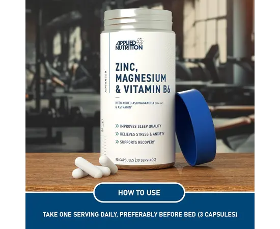 Applied Nutrition ZMA Advanced 90 caps, image , зображення 4