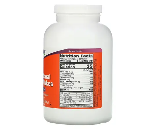 NOW Nutritional Yeast Flakes 284 g, NOW Nutritional Yeast Flakes 284 g , изображение 2 в интернет магазине Mega Mass