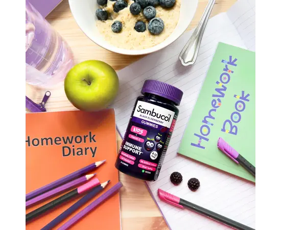 Sambucol Black Elderberry Immune Support Kids + Vitamin C 30 Gummies, Sambucol Black Elderberry Immune Support Kids + Vitamin C 30 Gummies , изображение 2 в интернет магазине Mega Mass