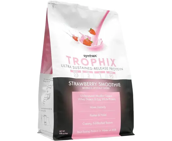 Syntrax Trophix 5.0 2270 g, Фасування: 2270 g, Смак:  Strawberry / Полуниця, image , зображення 2