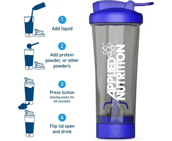 Applied Nutrition Tornado Electric Shaker Bottle 600 ml, Applied Nutrition Tornado Electric Shaker Bottle 600 ml , изображение 2 в интернет магазине Mega Mass