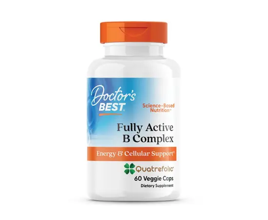 Doctor's Best Fully Active B Complex 60 vcaps, image 