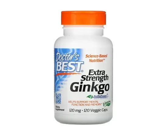 Doctor's Best Ginkgo Extra Strength 120 mg 120 vcaps, image 