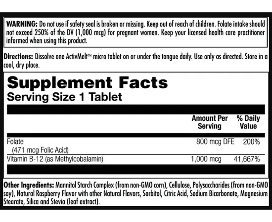 KAL Folic Acid Methyl B-12, image , зображення 2