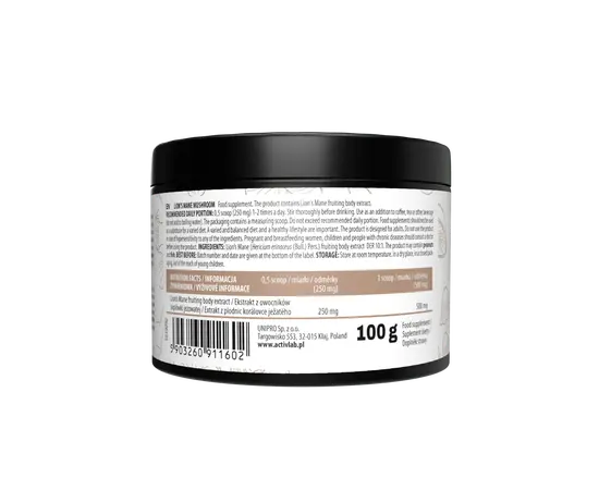 Activlab Lion's Mane Mushroom 100 g, image , зображення 2